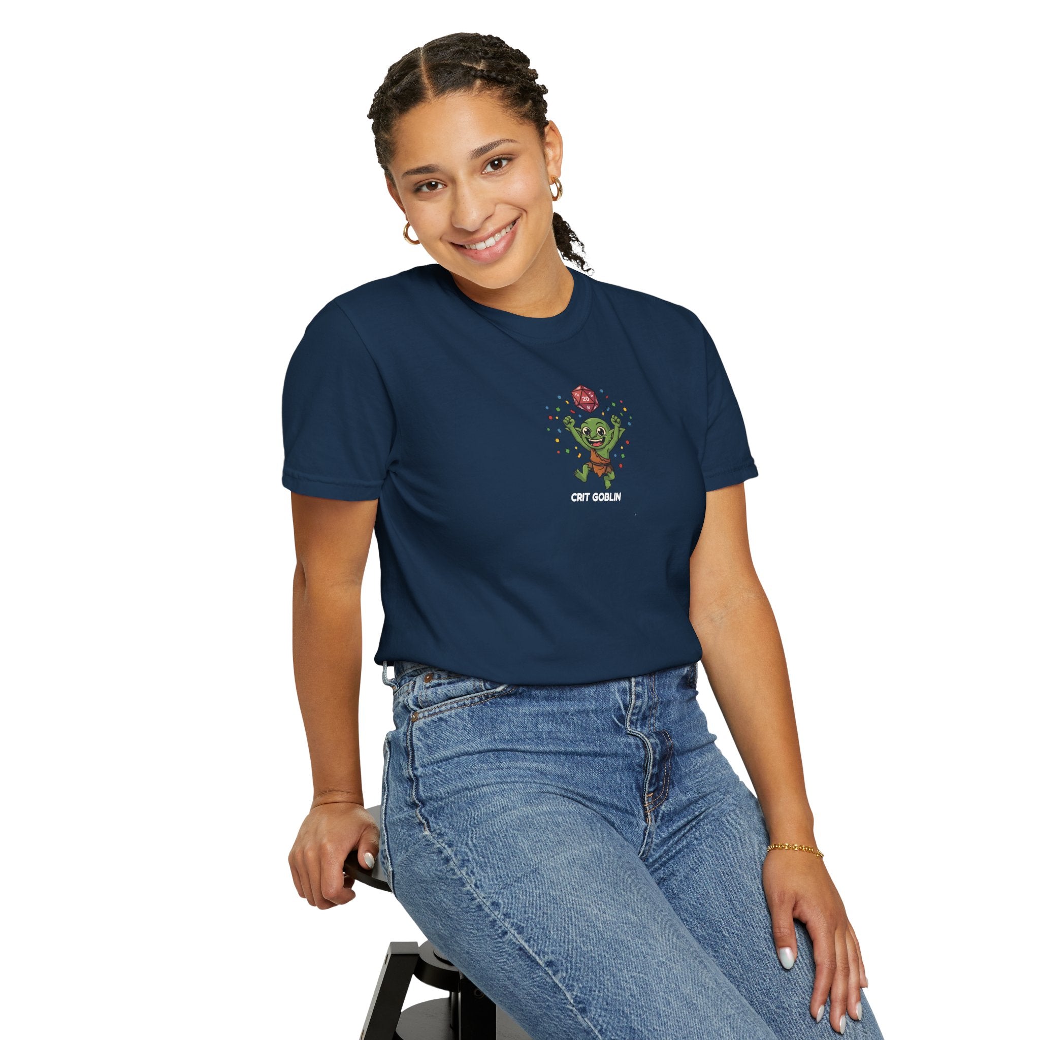 Crit Goblin T-Shirt | Funny DnD Tee | Dungeons and Dragons Gift | Natural 20 Shirt | Gift for D&D Players