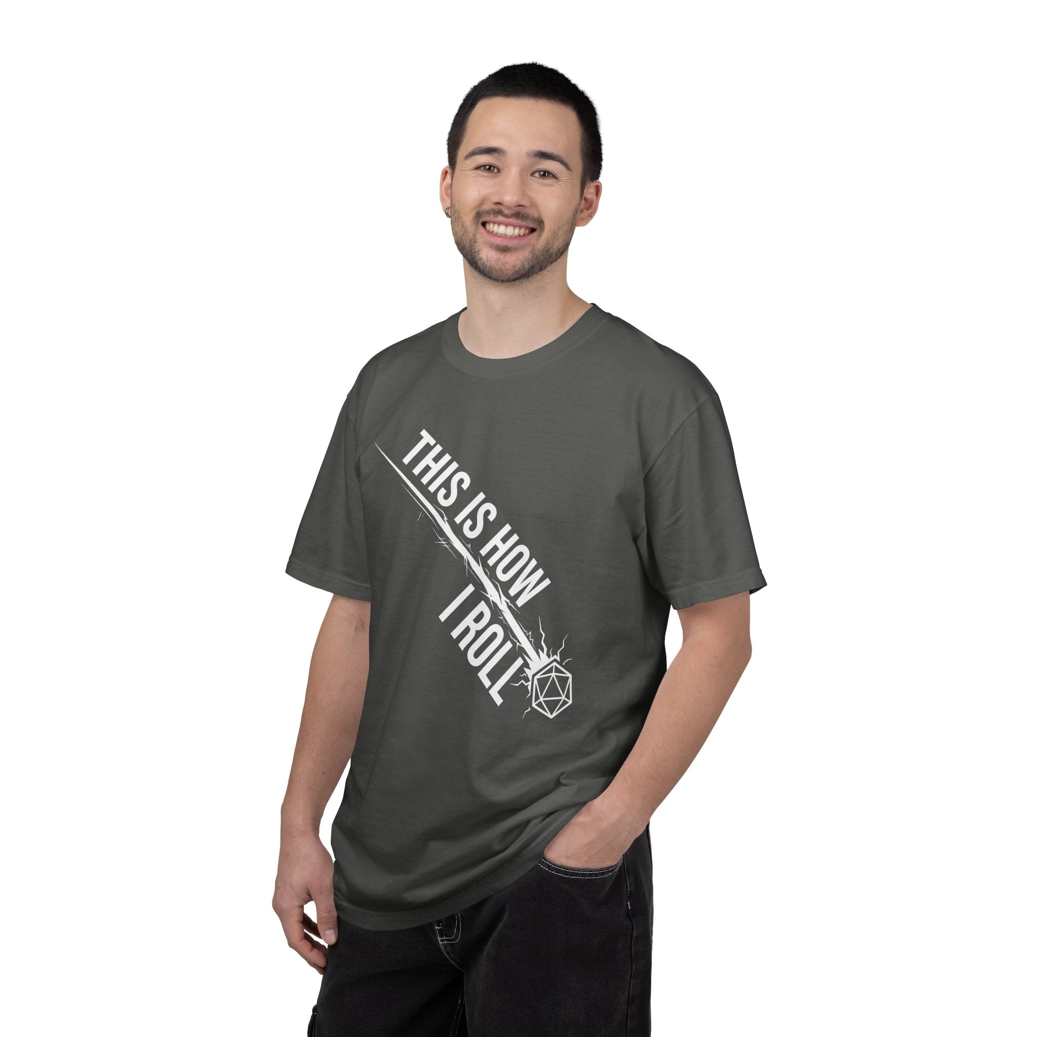This Is How I Roll T-Shirt | Funny D20 RPG Dice Gift | Unisex Comfort Colors® 1717