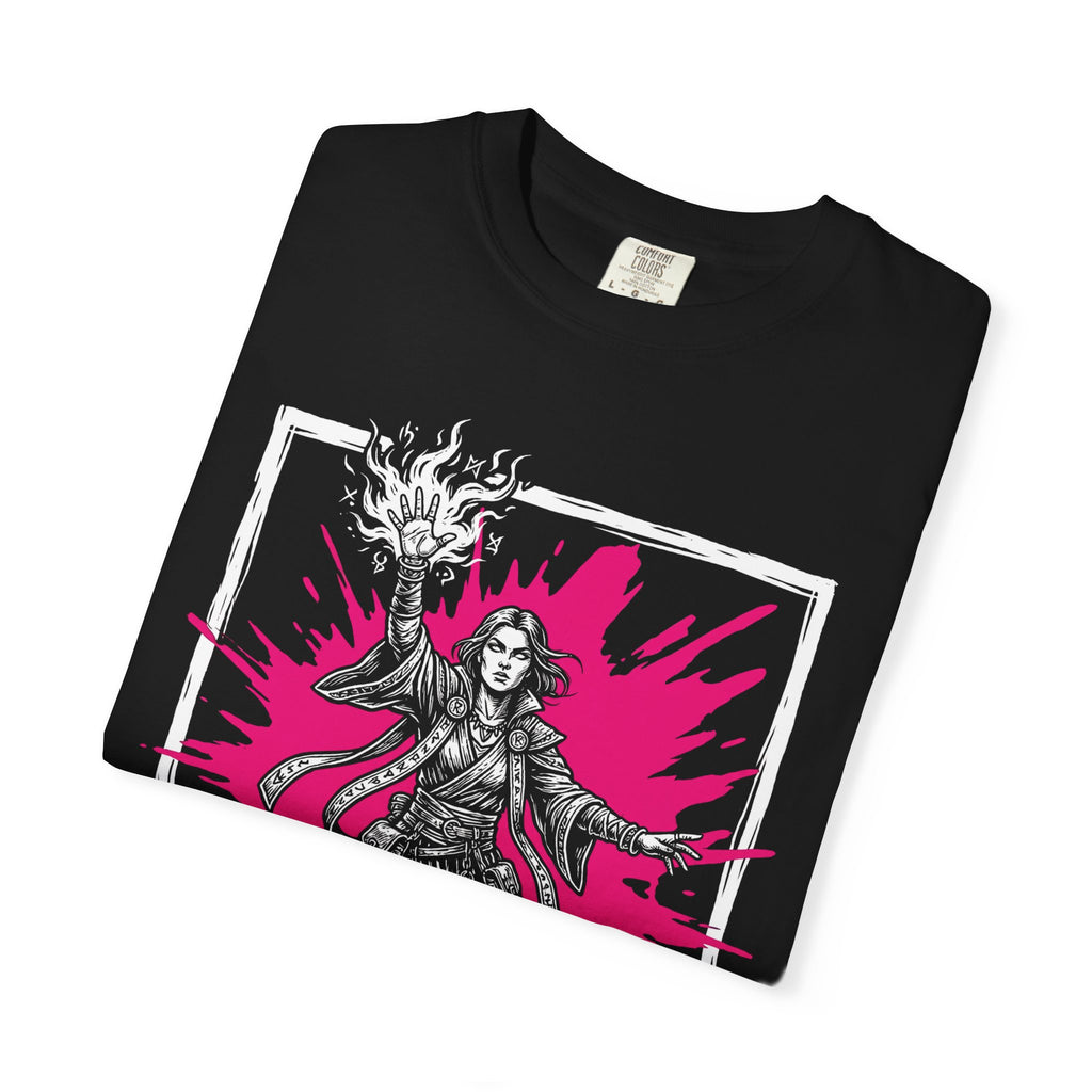 Sorcerer Class T-Shirt | D&D Innate Magic & Spellcaster Gift | Unisex Comfort Colors® 1717 Female Design