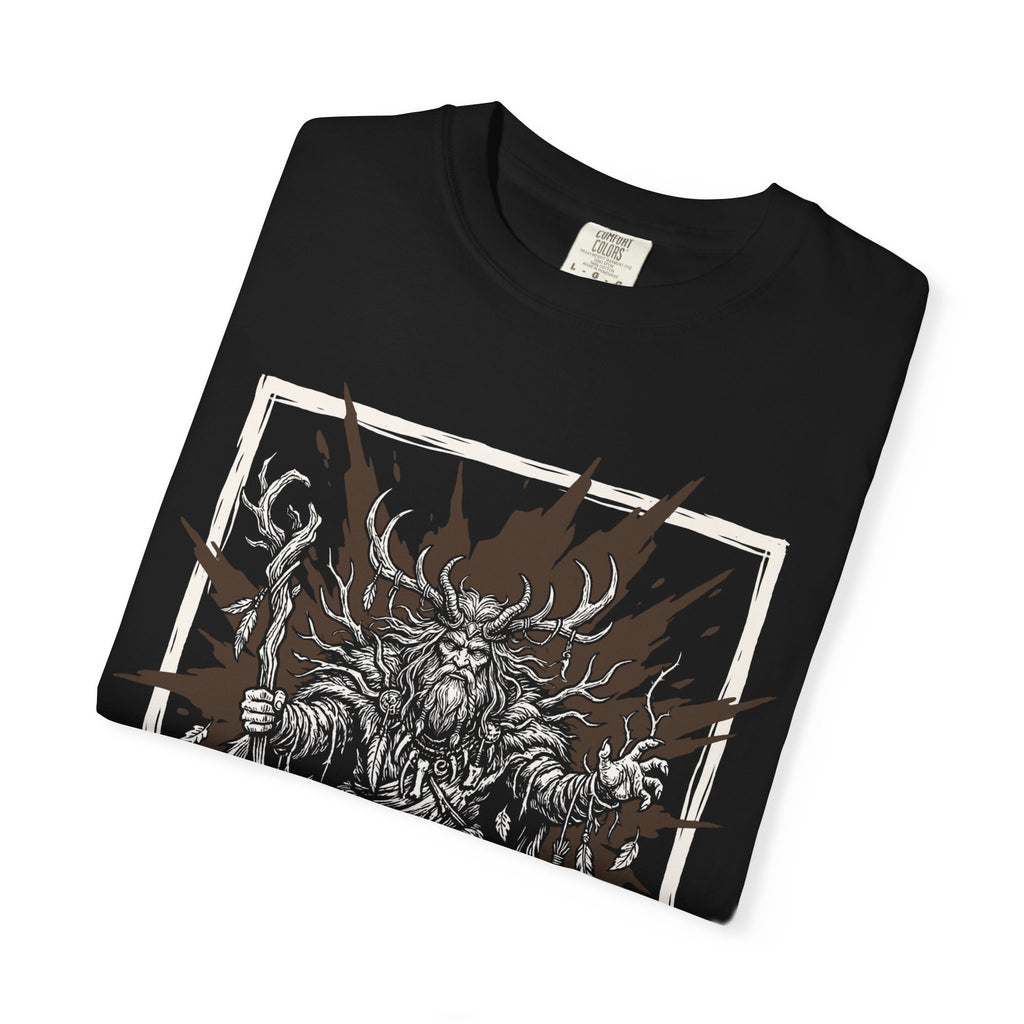 Druid Class T-Shirt | D&D Wild Shape & Nature Magic Gift | Unisex Comfort Colors® 1717 Male Design