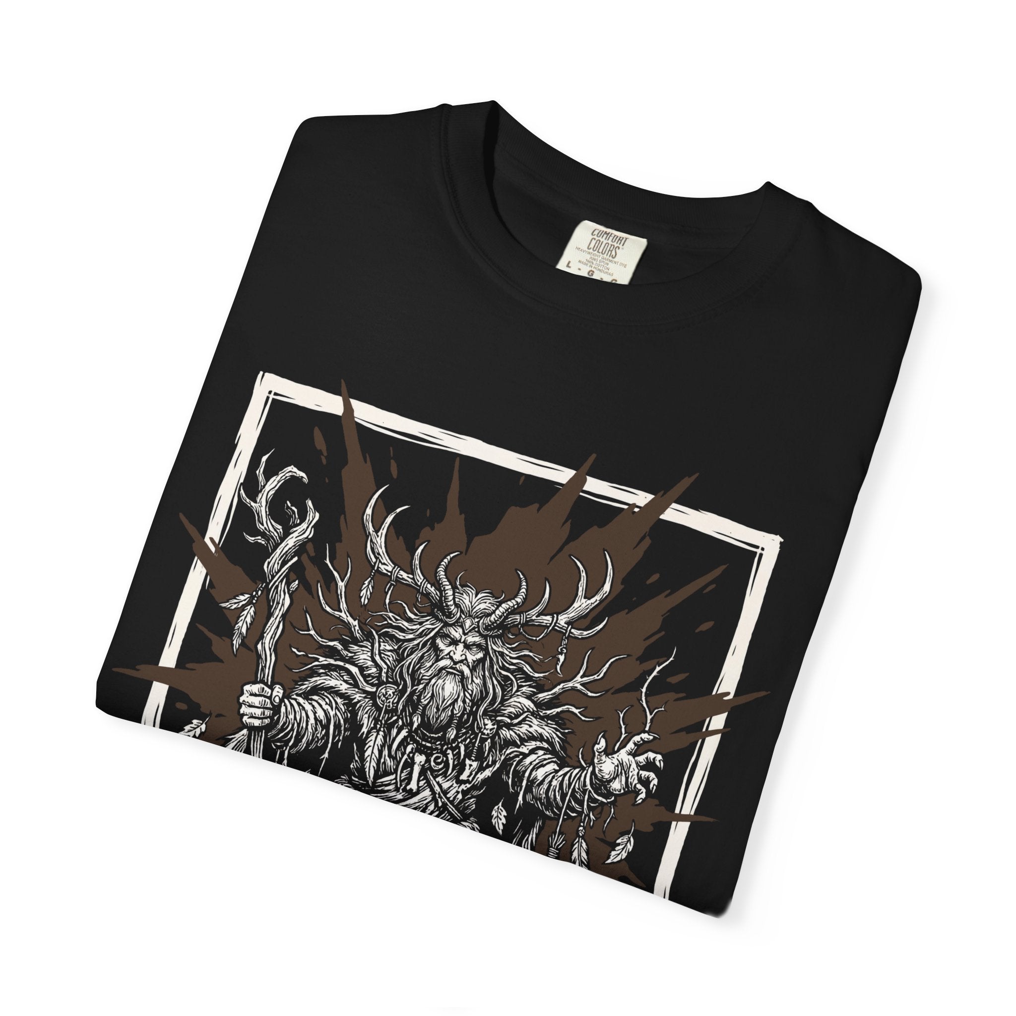 Druid Class T-Shirt | D&D Wild Shape & Nature Magic Gift | Unisex Comfort Colors® 1717 Male Design
