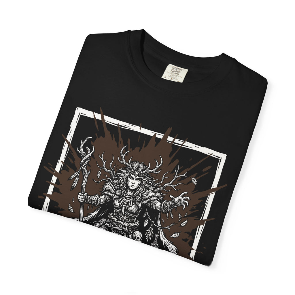 Druid Class T-Shirt | D&D Wild Shape & Nature Magic Gift | Unisex Comfort Colors® 1717 Female Design