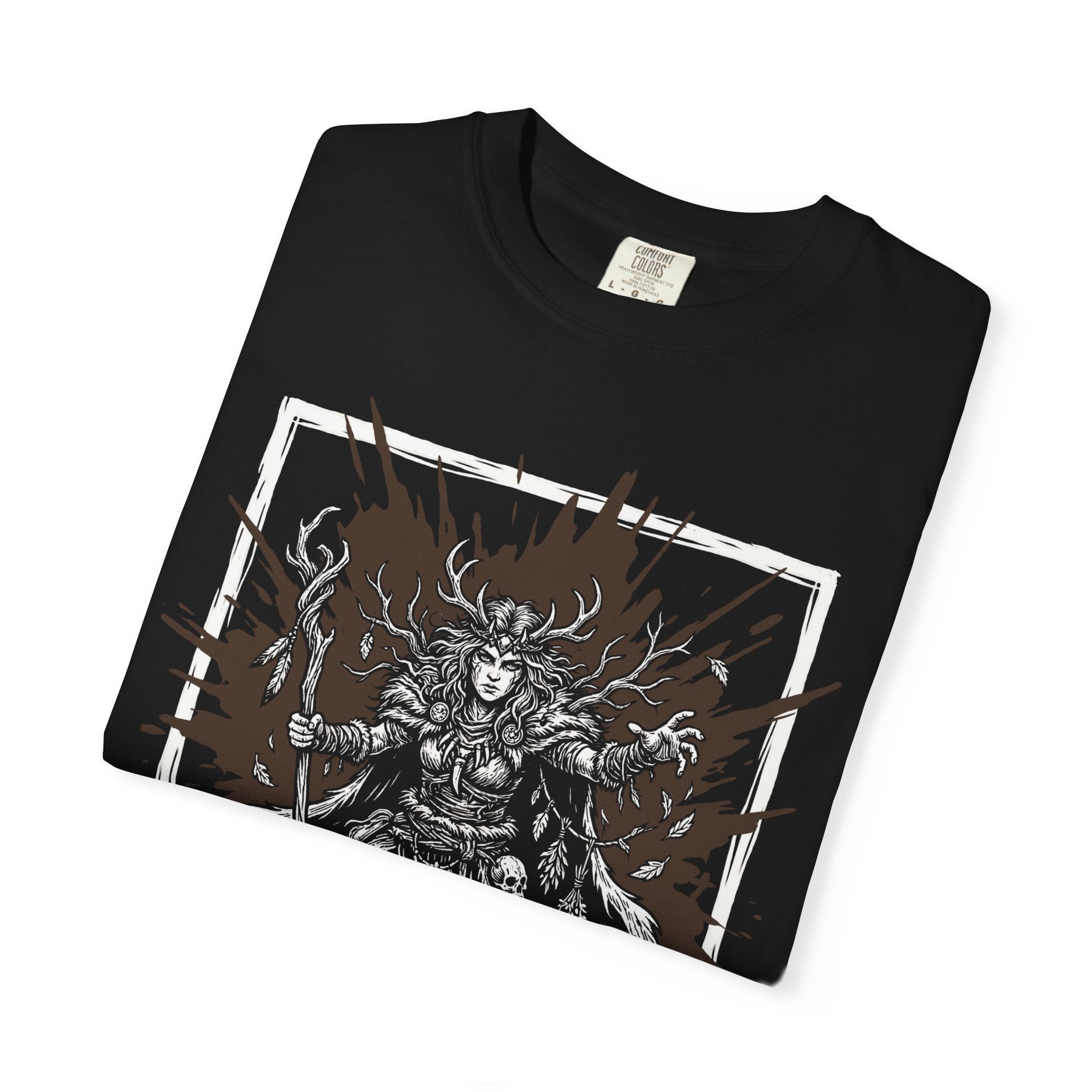 Druid Class T-Shirt | D&D Wild Shape & Nature Magic Gift | Unisex Comfort Colors® 1717 Female Design