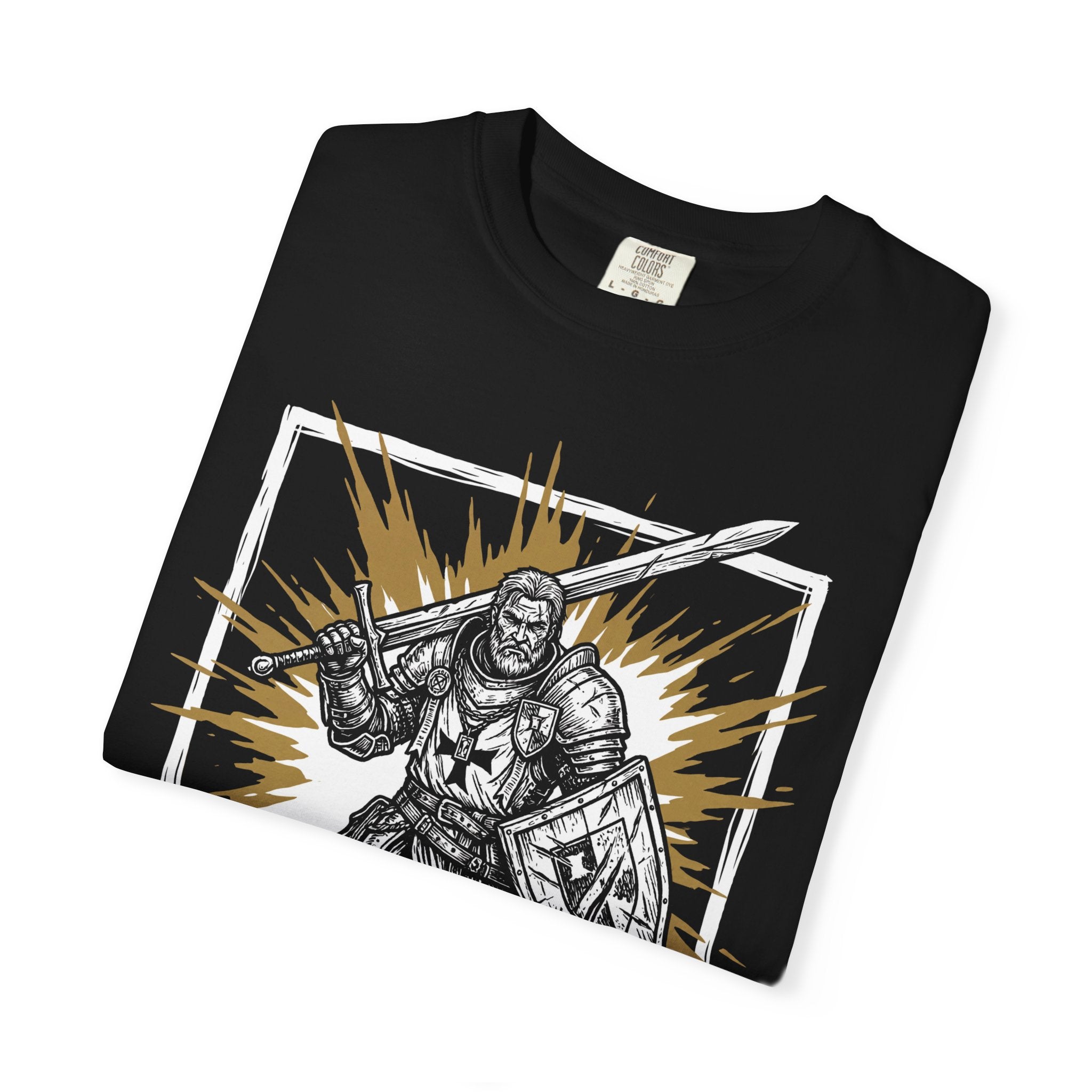 Paladin Class T-Shirt | D&D Divine Smite & Holy Warrior Gift | Unisex Comfort Colors® 1717 Male Design