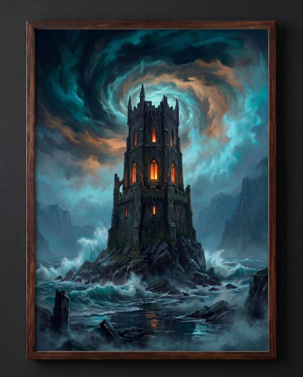 The Storm Tower — Dark Fantasy Art Print