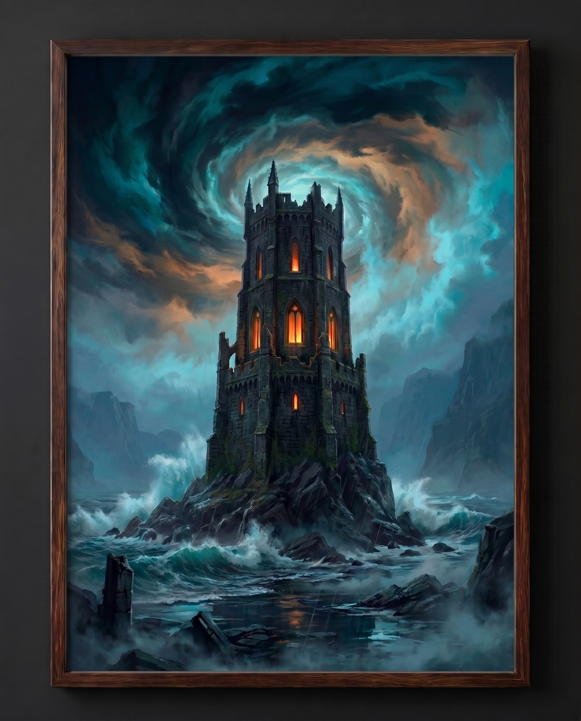 The Storm Tower — Dark Fantasy Art Print