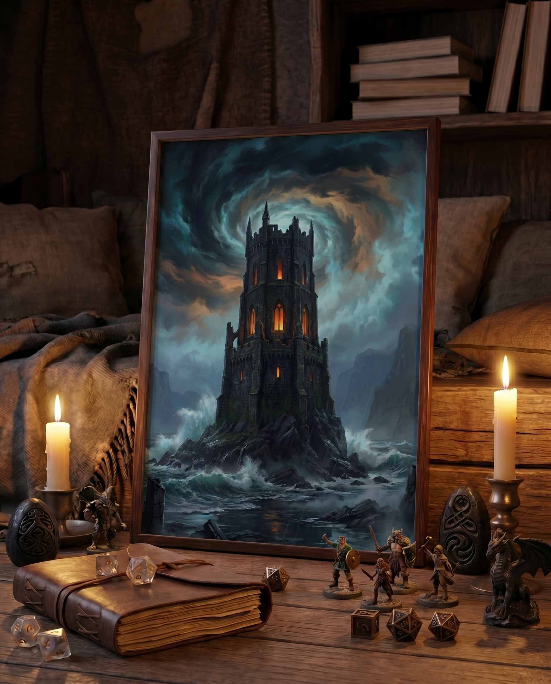 The Storm Tower — Dark Fantasy Art Print