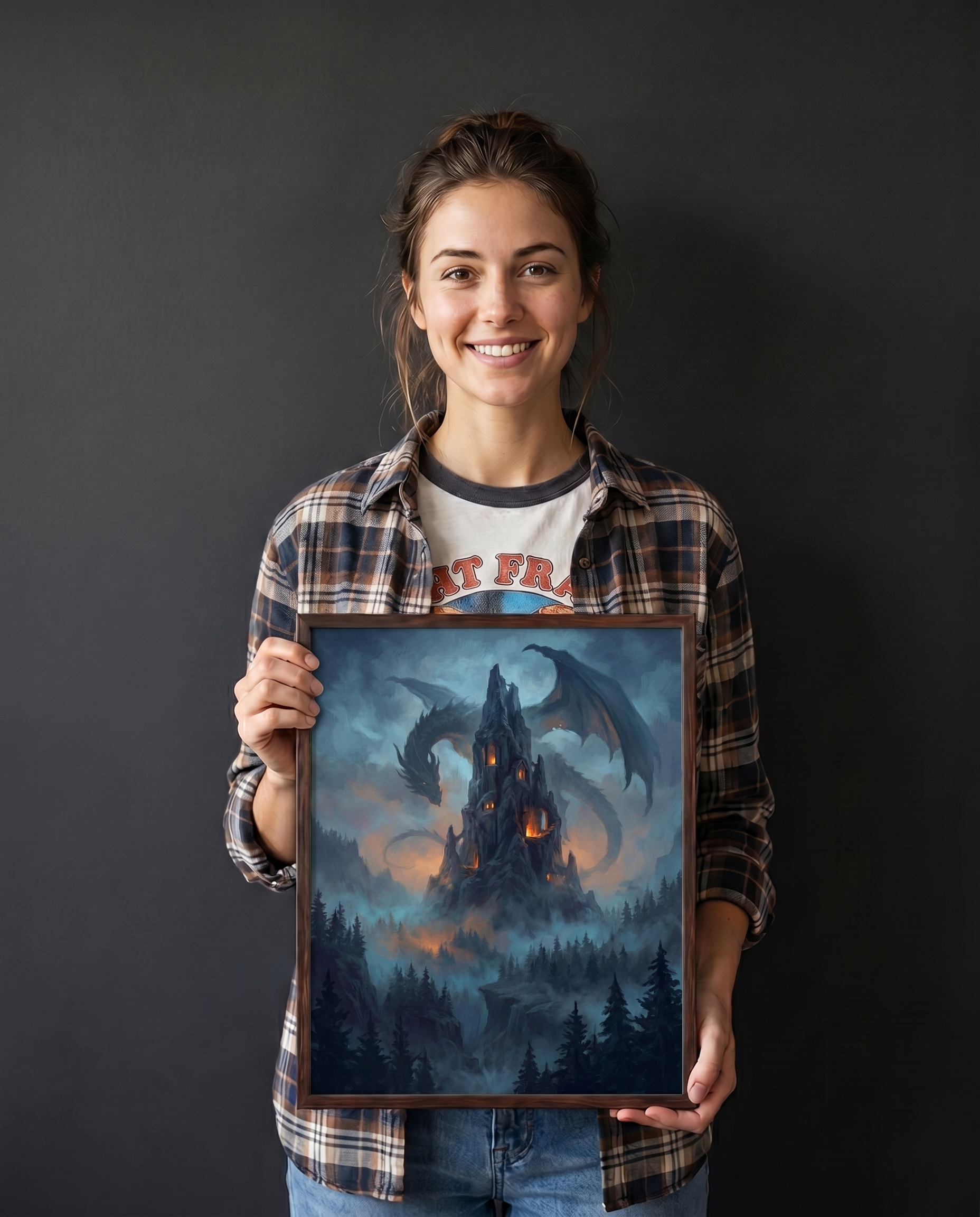 The Dragon's Keep — Dark Fantasy Art Print