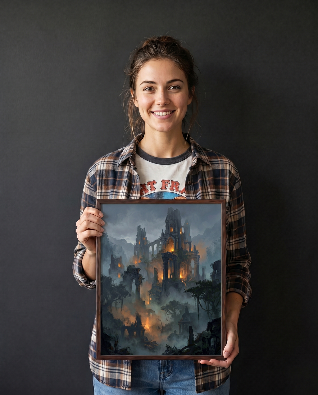 The Fallen Sanctum — Dark Fantasy Art Print