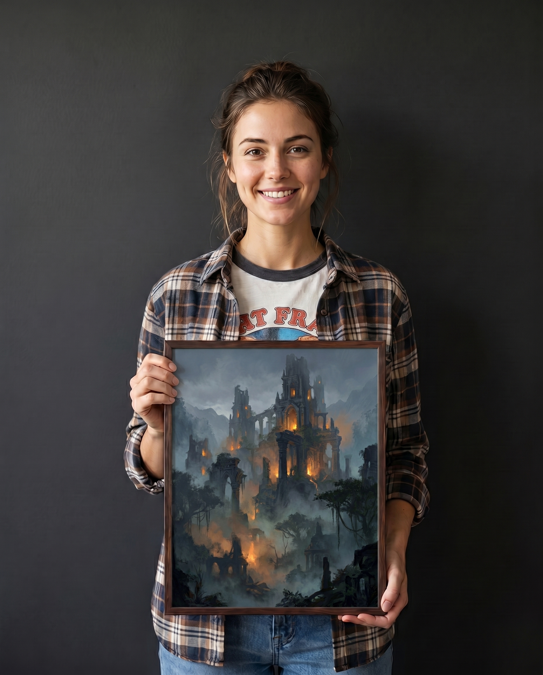 The Fallen Sanctum — Dark Fantasy Art Print