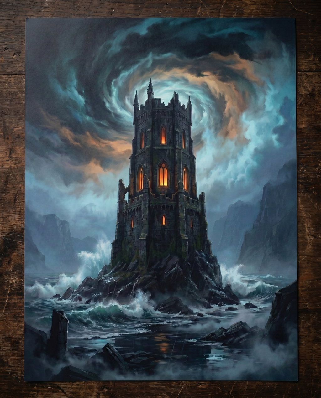 The Storm Tower — Dark Fantasy Art Print
